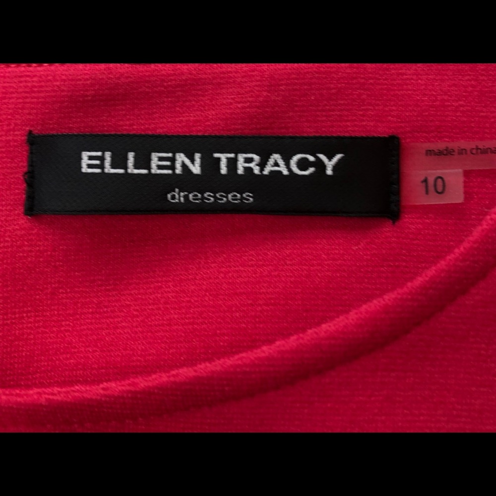 Ellen Tracy Raspberry Sheath Dress - Picture 3 of 4